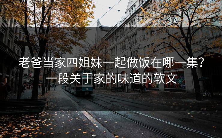 老爸当家四姐妹一起做饭在哪一集？一段关于家的味道的软文